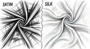 Difference between Satin and Silk