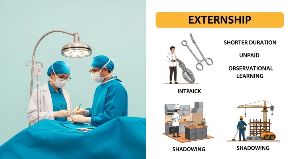 internship and externship 