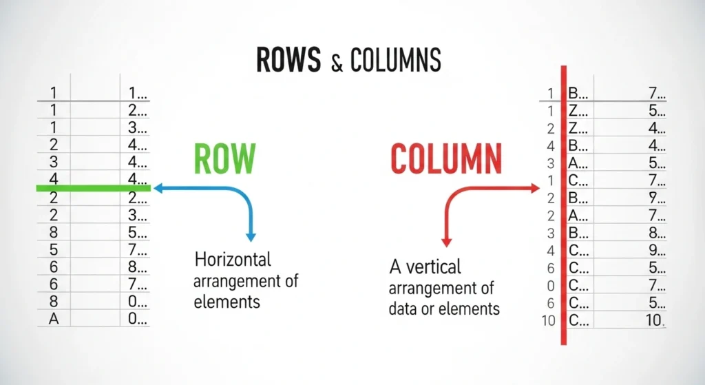 Difference Between Row And Column 2
