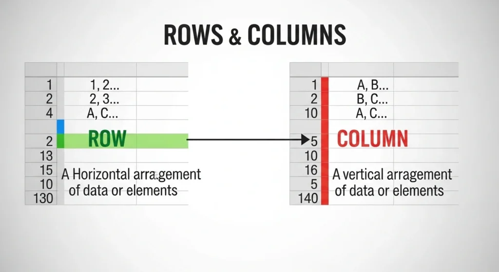 Difference Between Row And Column 3