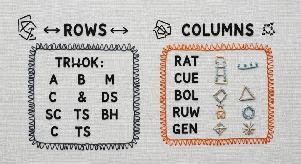 Difference Between Row And Column 7
