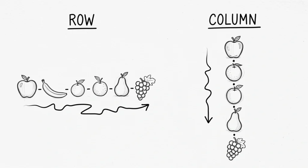 Difference Between Row And Column 9